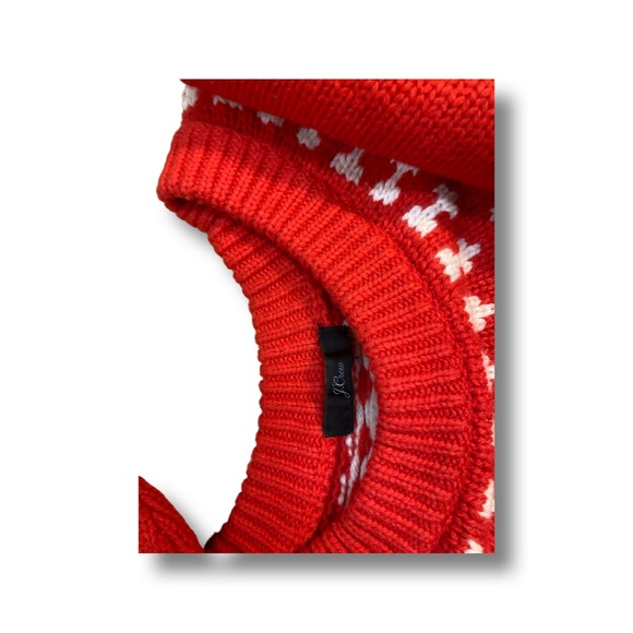 J Crew Womens L Red Fair Isle Wool Blend Red Crew Neck Pullover sweater
Skiing - Picture 6 of 7